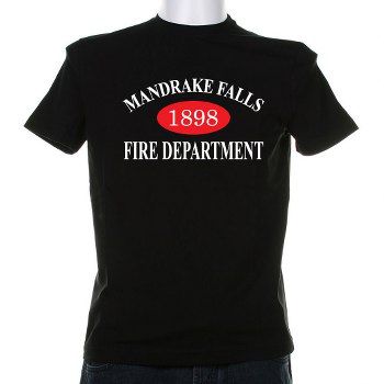 Mr Deeds Mandrake Falls Fire Dept T-shirt