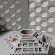 TARDIS console 3D print sticker set