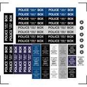 TARDIS sticker set for Character Options TARDIS toys.