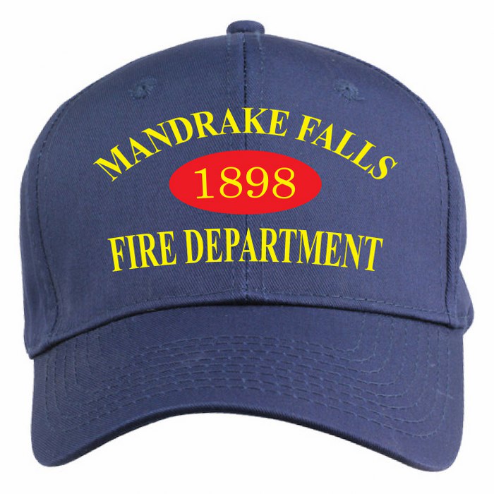 Mr Deeds Mandrake Falls Fire Department cap - Click Image to Close