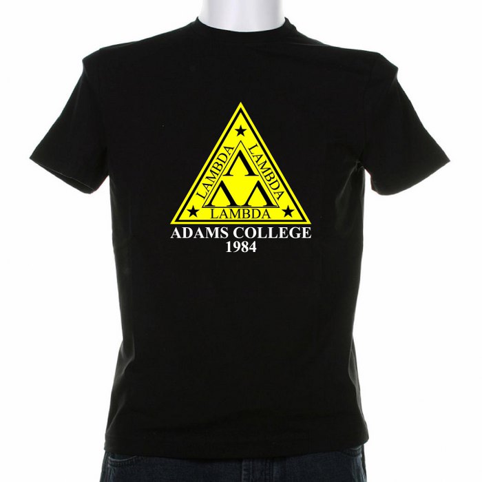 Revenge of the Nerds Adams College Lambda Lambda Lambda T-shirt - Click Image to Close