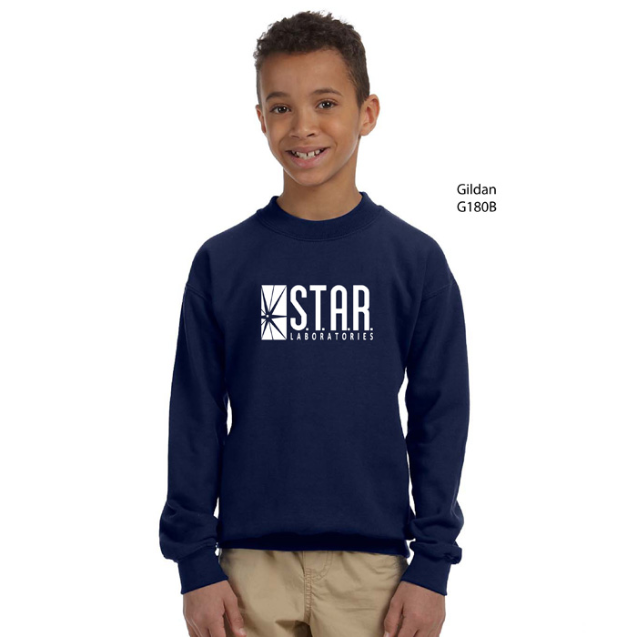 The Flash STAR Laboratories YOUTH sweatshirt - Click Image to Close
