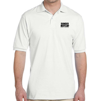 The Office TV Show Embroidered Mens Polo XS-6XL LT-4XLT Dunder Mifflin New 